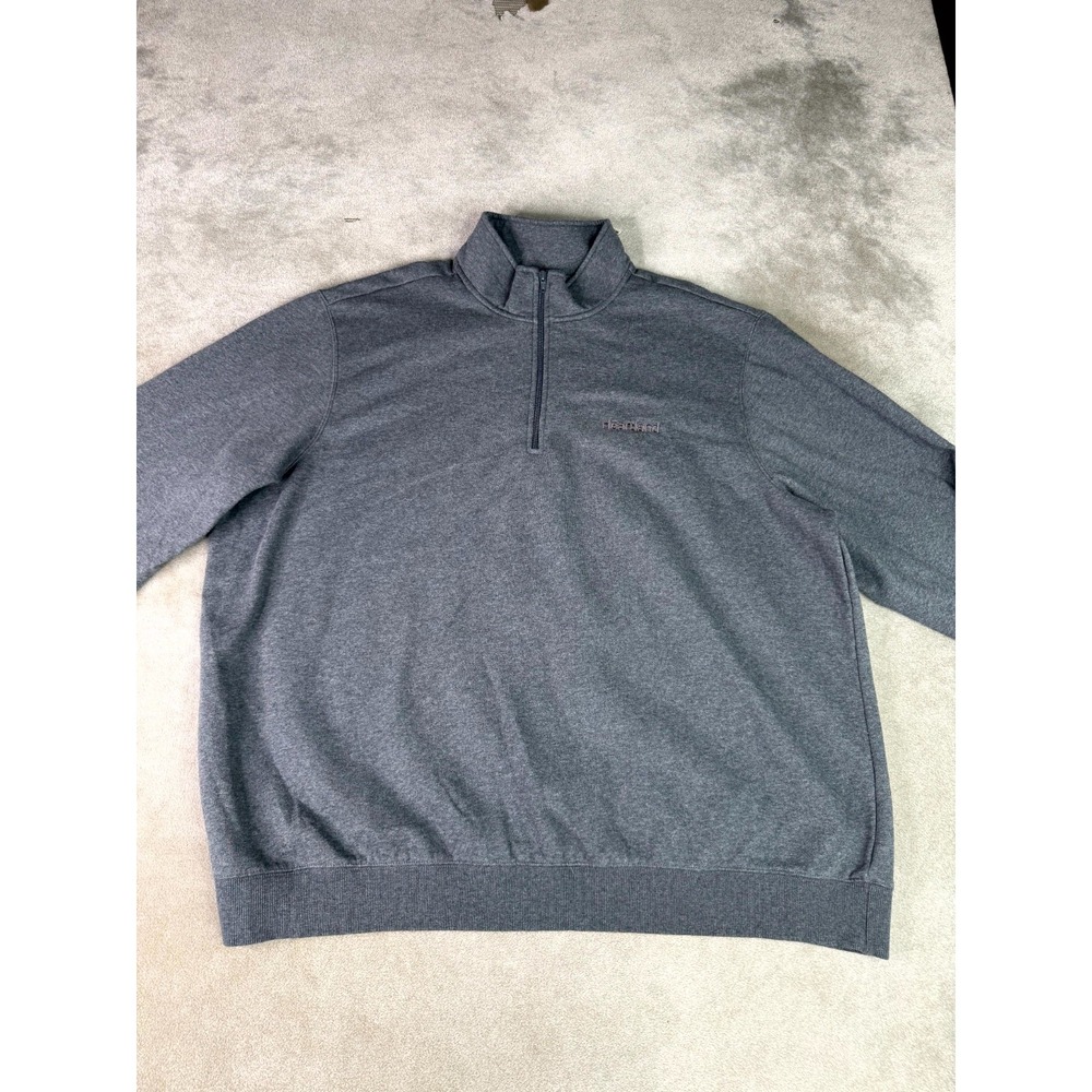 Sport Tek Heartland Sweatshirt Mens 4XL Gray Fleece Lined High Neck Quarter Zip